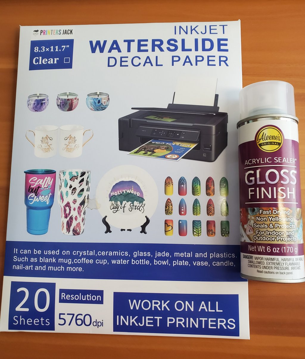 Mr Super Clear UV Cut Gloss affect on Delpi Holo water slides: the